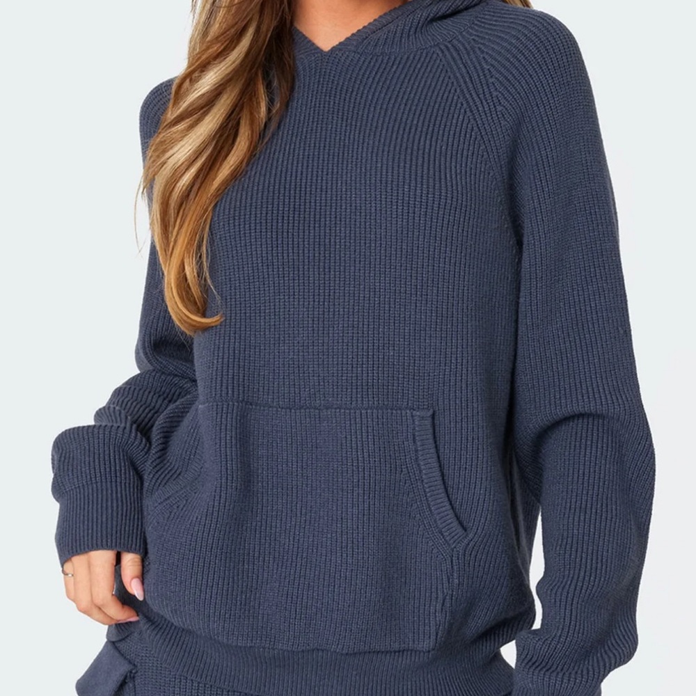Edikted Navy Blue Hoodie
